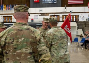North Dakota Brothers Exchange Command of Engineer Company