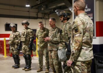 National Guard Bureau Leaders Meet With Guardsmen Supporting 60th Presidential Inauguration