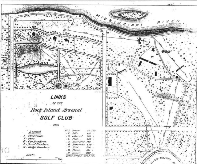 Links of the Rock Island Golf Club - 1899
