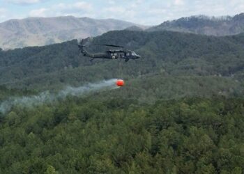 Tennessee Guardsmen Respond to Polk County Wildfire