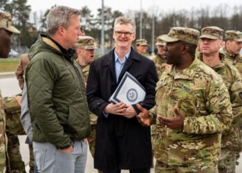 Secretary of the Army tours Powidz APS-2 worksite in Poland on first visit to Europe