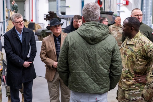 Secretary of the Army tours Powidz APS-2 worksite in Poland on first visit to Europe