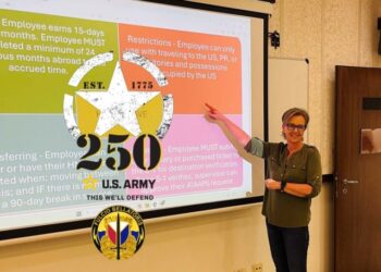 LRC Italy S-1 who built a career on service before self, proud to be a part of Army’s 250th