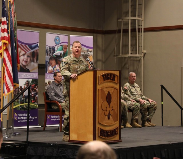 La. Guard’s ‘Tiger Brigade’ holds deployment ceremony ahead of overseas mission