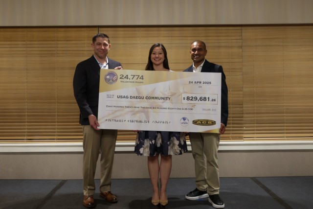 USAG Daegu celebrates volunteers with an event at the Camp Walker Evergreen Club.