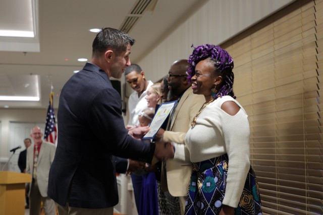 USAG Daegu celebrates volunteers with an event at the Camp Walker Evergreen Club.