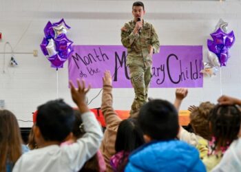 Presidio of Monterey chaplain speaks at Month of the Military Child school assembly