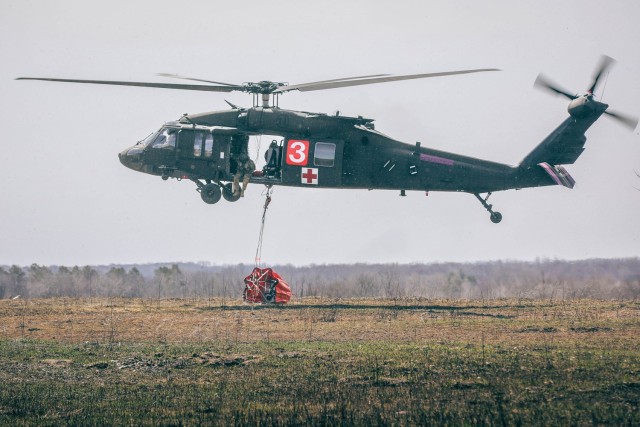 Minnesota National Guard Aviators from the 34th Combat Aviation Brigade conduct their annual Operation Burn Out with the Minnesota Department of Natural Recourses with UH-60 Blackhawk helicopters and CH-47 Chinook Helicopters at Camp Ripley...