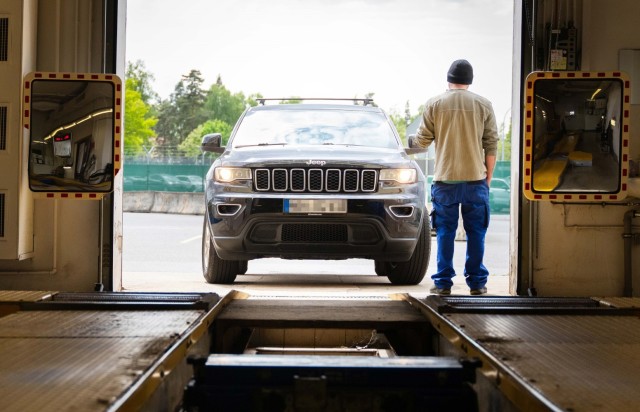 According to officials with the 405th Army Field Support Brigade, which oversees the vehicle inspection stations in Germany, the primary causes for vehicles failing inspection are brake issues, lights, window tint, tires, and suspension and steering.