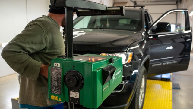 Misaligned or non-working lights are a common reason for a failed inspection.