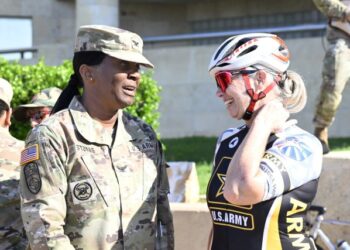 Riding for recovery: 
Fort Cavazos sends off cyclists in Texas Challenge