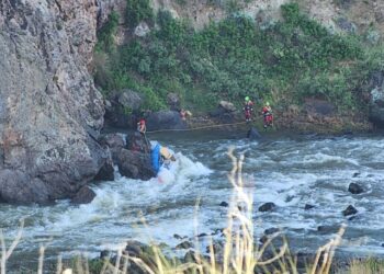 Idaho Army National Guard, Boise Fire Department Conduct Water Rescue