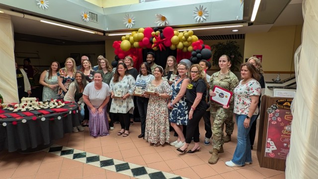Volunteers at U.S. Army Garrison Italy were recognized during an April 30 ceremony that highlighted how important their efforts are to the Vicenza Military Community.