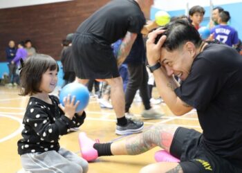 Soldiers in Yokohama engage with local youth during inaugural sports exchange