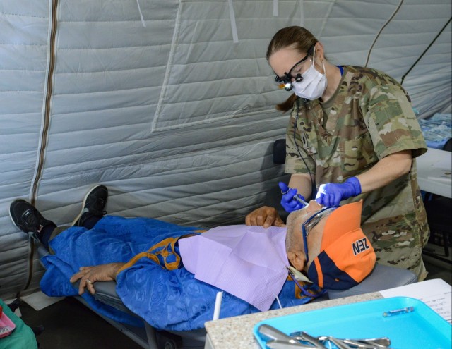 US military medical personnel conduct humanitarian civic assistance at African Lion 2025