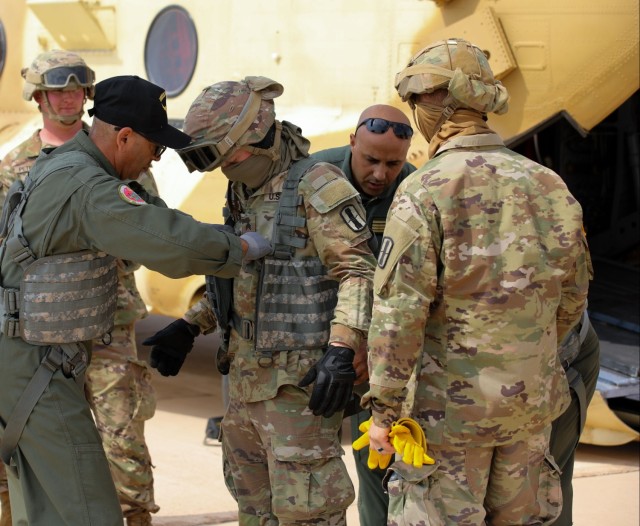 New Hampshire National Guard teams with Morocco for sling load training at African Lion 2025