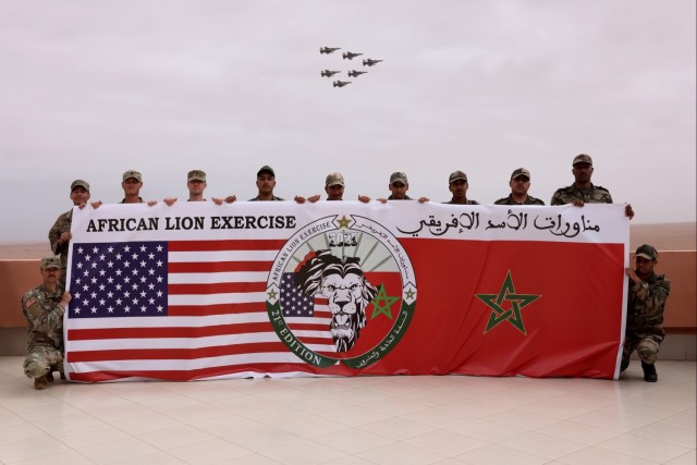 US Marine Gen. Michael Langley visits Cap Draa at African Lion 2025