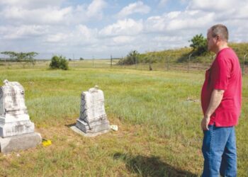 Cemeteries at The Great Place boast new flowers from visitors, descendants of families
