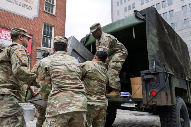 NY Army Guard cooks participate in Veterans Food Festival as part of Fleet Week