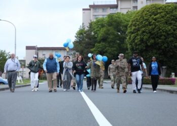 USAG Japan team unites to raise awareness of Child Abuse Prevention Month
