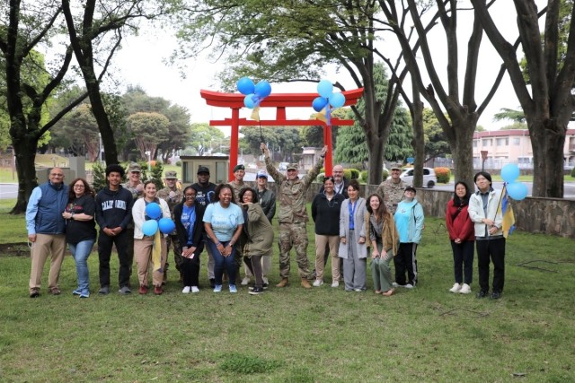 USAG Japan team unites to raise awareness of Child Abuse Prevention Month