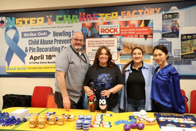 USAG Japan team unites to raise awareness of Child Abuse Prevention Month
