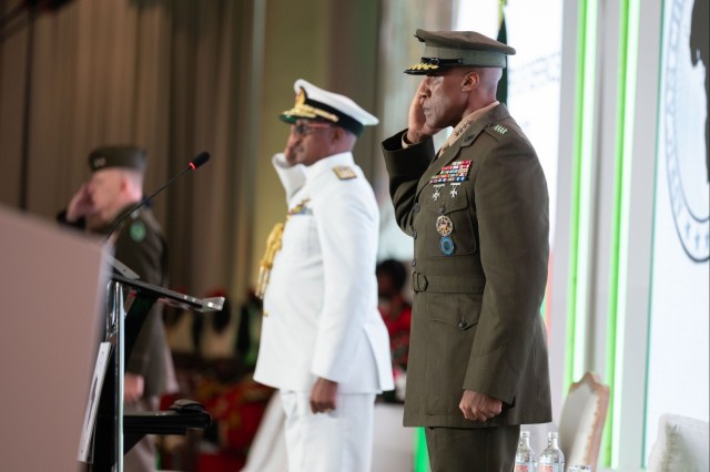General Langely gives closing remarks at African Chiefs of Defense Conference 2025