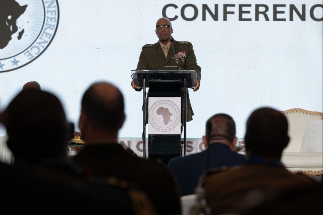 General Langely gives closing remarks at African Chiefs of Defense Conference 2025