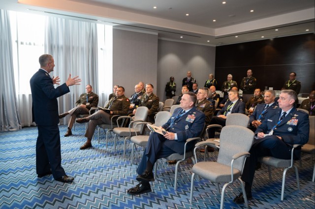 General Nordhaus meets with National Guard leaders at the African Chiefs of Defense Conference 2025