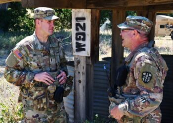 Army Reserve father and son serve together at Mojave Falcon 25