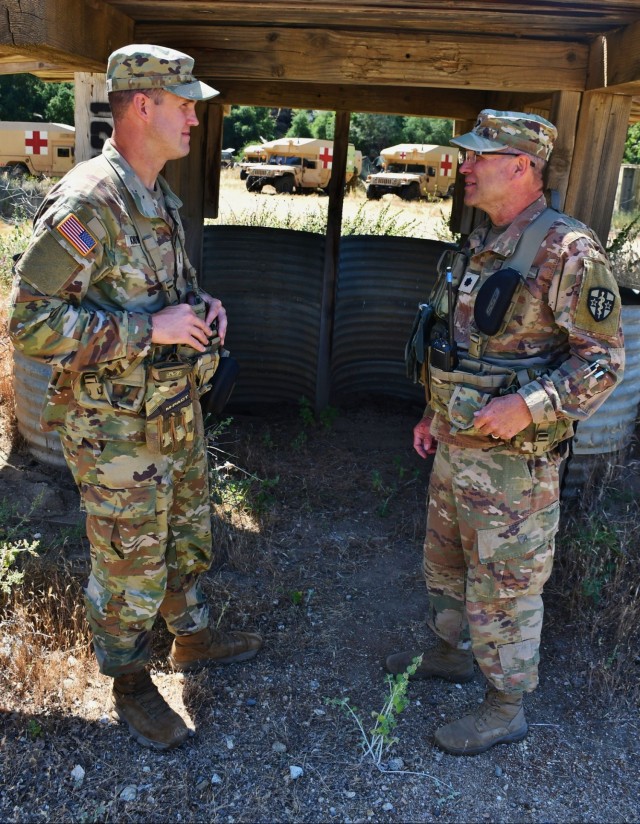 Army Reserve father and son reconnect at Mojave Falcon 25