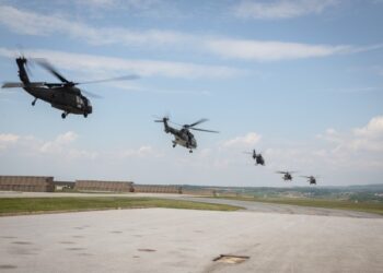 Kosovo Force Mission Aviation Units Conduct Flight Training