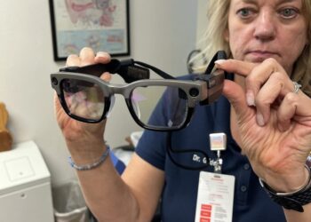 ‘Glasses from the hearing department’