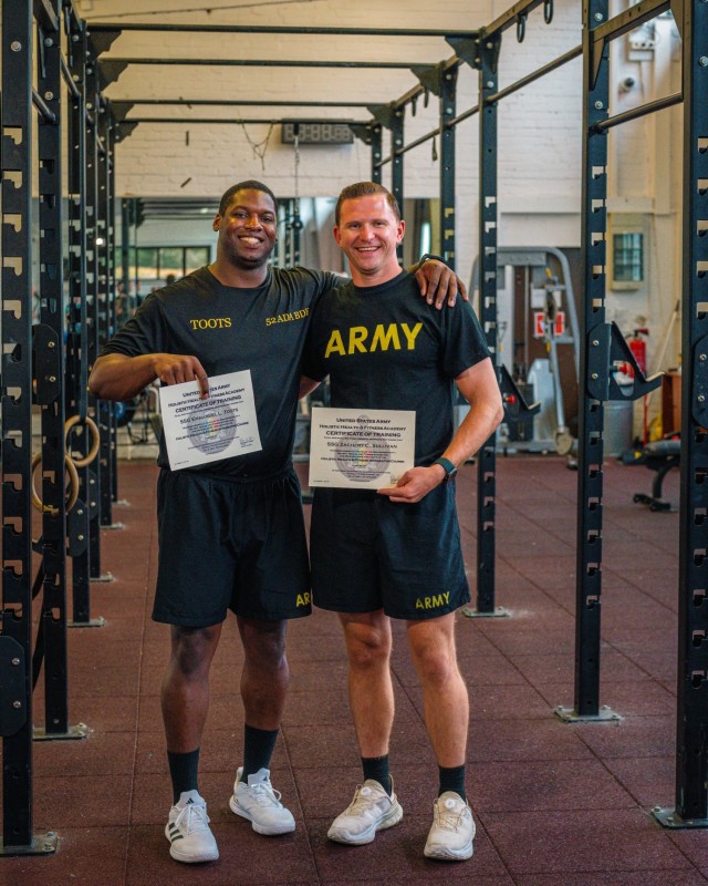 10th AAMDC air defenders graduate Holistic Health & Fitness Academy in Germany