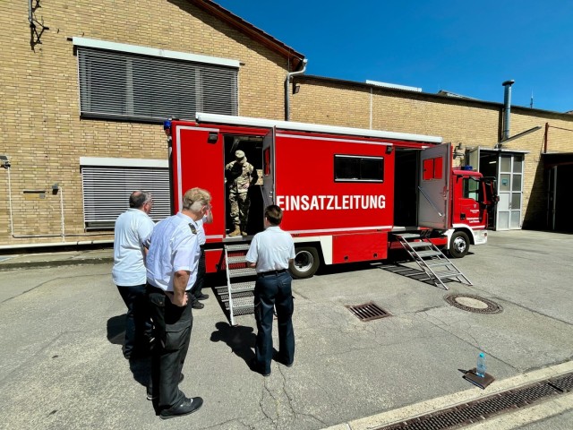 City of Wiesbaden Fire Department showcases bi-lingual emergency dispatch capabilities, garrison coordination