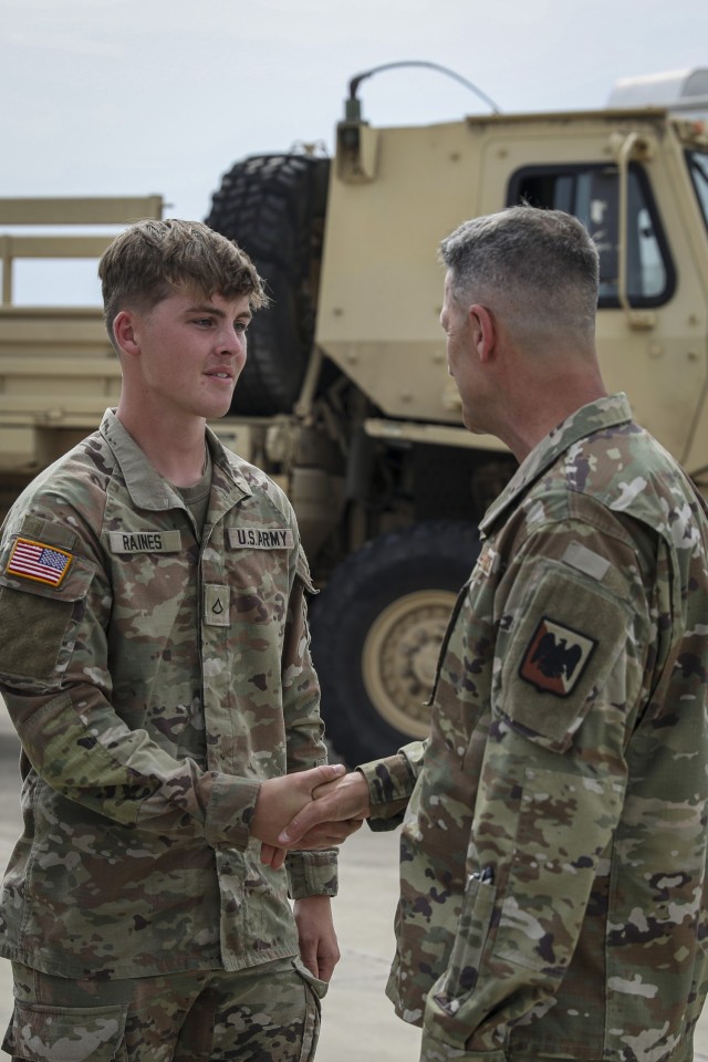 Air Force Gen. Steve Nordhaus, 30th Chief of the National Guard Bureau, and Senior Enlisted Advisor John Raines, SEA to the CNGB, join Texas Gov. Greg Abbott and Air Force Maj. Gen. Thomas Suelzer, the adjutant general of Texas, for an aerial...