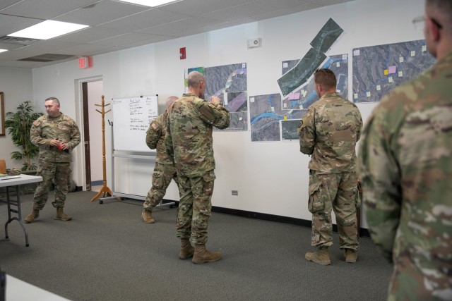 Adjutant General Maj. Gen. Jim Seward visited Ohio County on Tuesday, Jun. 24, 2025, surveying flood recovery efforts firsthand while also recognizing the hard work of the approx. 110 service members on the ground around the area. Soldiers of the...
