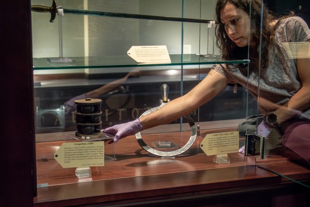 The story of the Army unfolds through historical uniforms and other artifacts