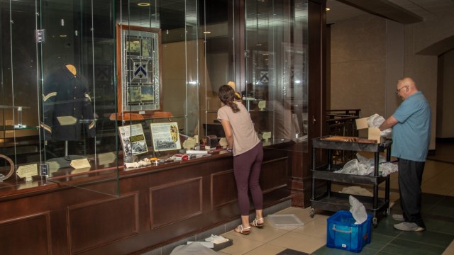 The story of the Army unfolds through historical uniforms and other artifacts