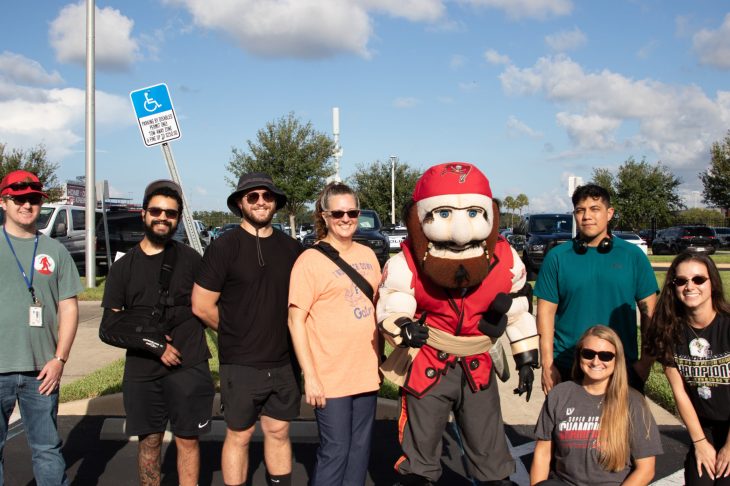 Tampa VA Veterans attended The Tampa Bay Buccaneers Military Day practice 